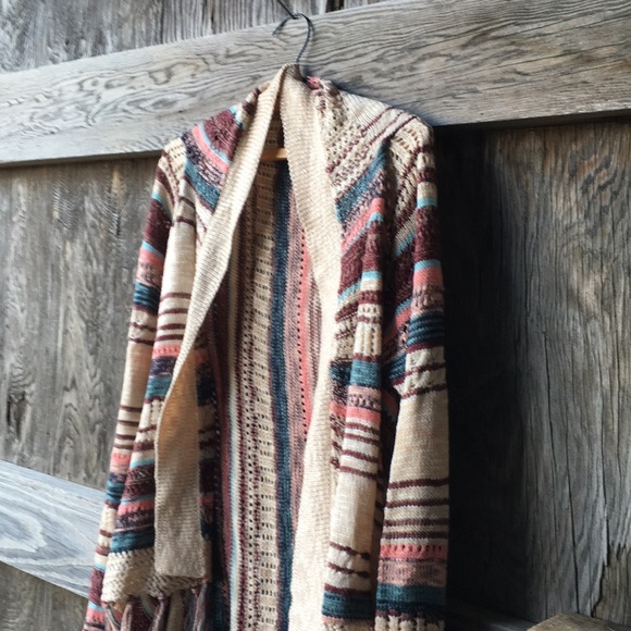 Filly Flair Sweaters - Filly Flair Knit Cardigan Pinks and Blues